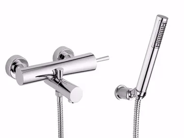 QUACK - F9101 - 2 hole bathtub mixer with hand shower by Rubinetteria Giulini - view 2